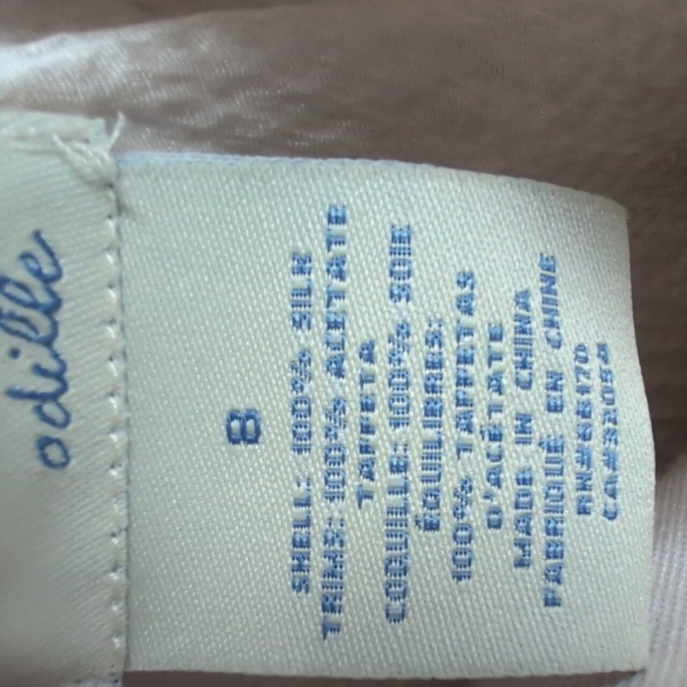Anthropology Odille Cream Ruffle Blouse S 100% Silk - Picture 2 of 5
